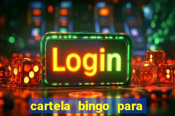 cartela bingo para cha de cozinha imprimir gratis